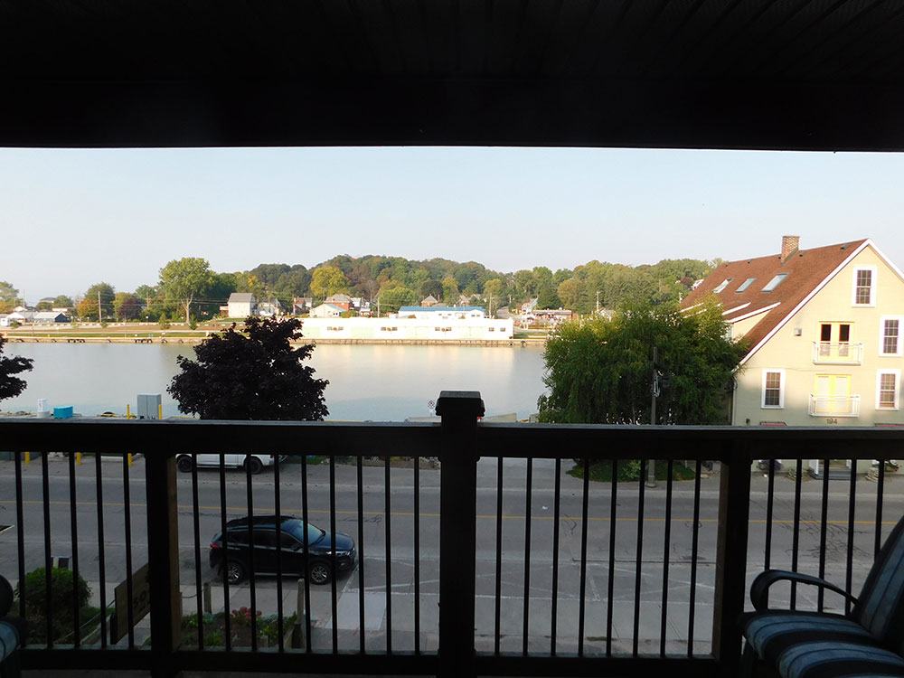 balcony view of lakefront
