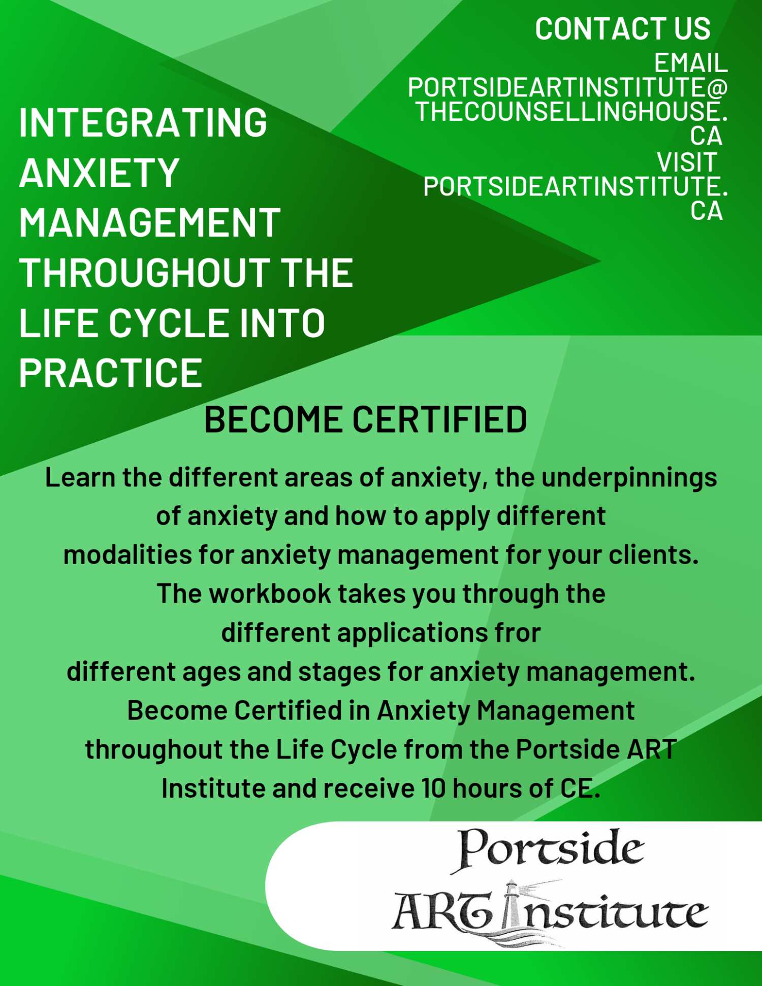 poster for anxiety management